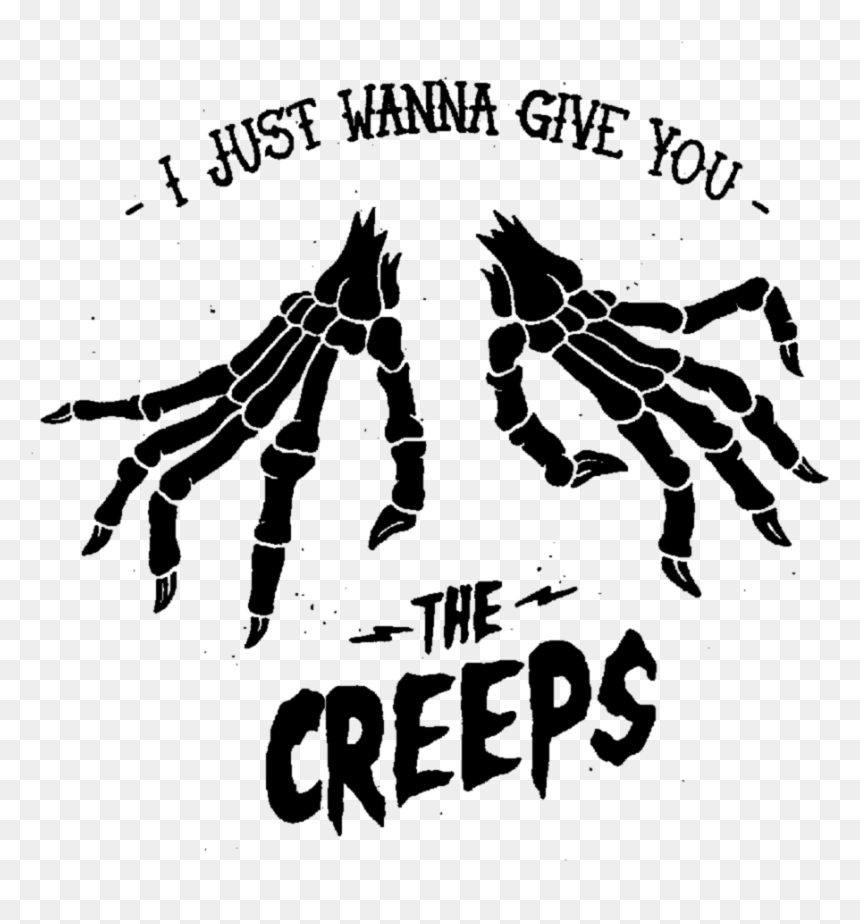 #creeps #spooky #scary #skeleton #bones #hands #skeletonhands - Aesthetic Horror Png, Transparent Png - spooky scary skeletons png
