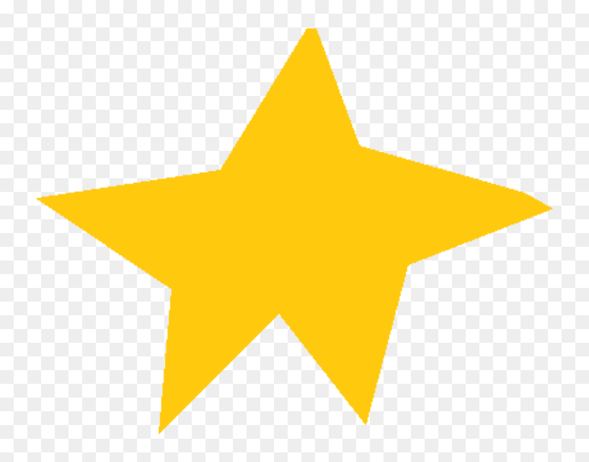 Star - Png Format Yellow Star Png, Transparent Png - hollywood star png