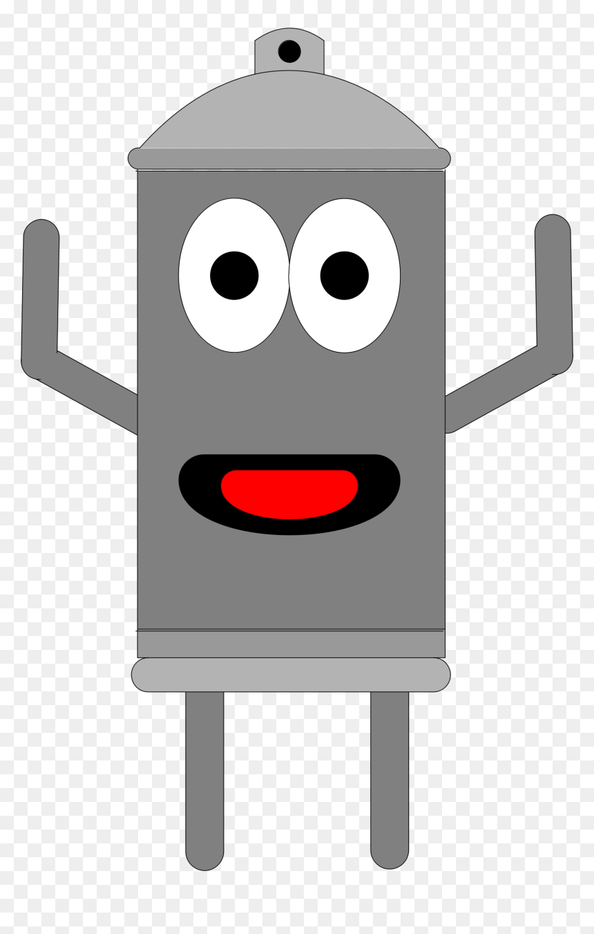 Anthropomorphic Spray Can Clip Arts - Aerosol Paint, HD Png Download - spray can png