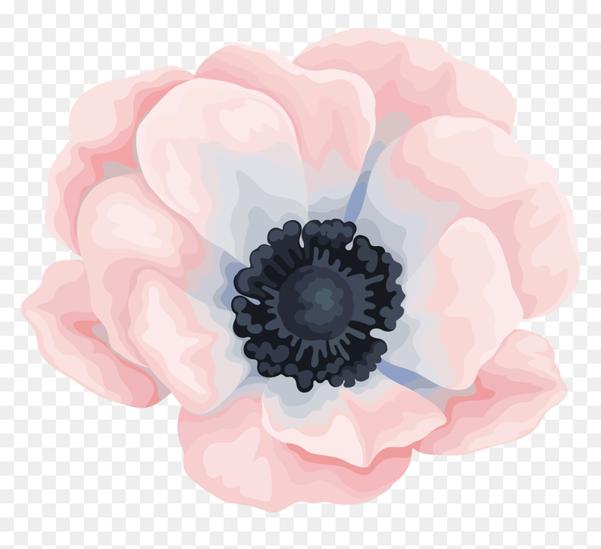 Watercolour Flowers Watercolor Painting Canvas - Canvas Painting Of Flowers Water Color, HD Png Download - flower cartoon png