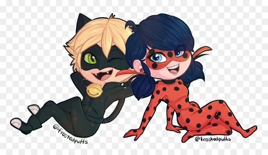 Power Couple By Frostedpuffs - Miraculous Ladybug Stickers, HD Png Download - miraculous ladybug png
