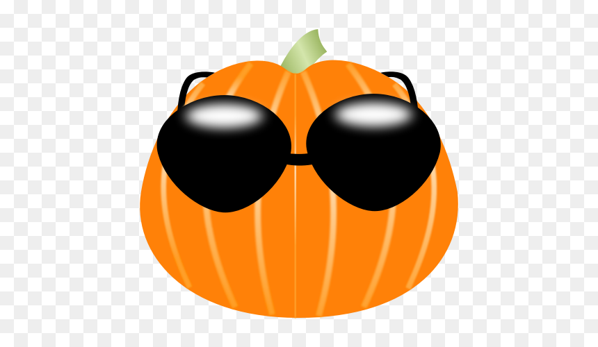 Pumpkin Wearing Sunglasses - Funny Pumpkin Png, Transparent Png - thanksgiving pumpkin png