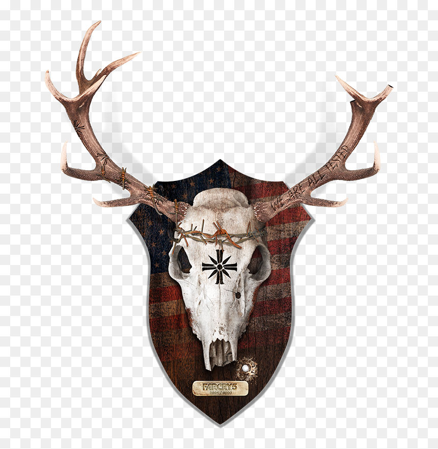 Far Cry 5 Hope County Edition, Transparent Png - Far Cry 5 Deer Skull, Png Download - deer head png