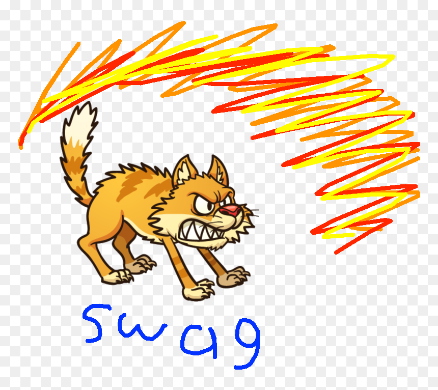 Cat And Dog Cartoon Angry, HD Png Download - angry cat png
