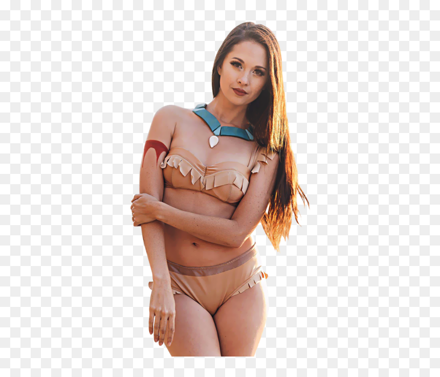 Golden Rivers Bikini Bottom - Enchanted Bikinis Pocahontas, HD Png Download - bikini model png