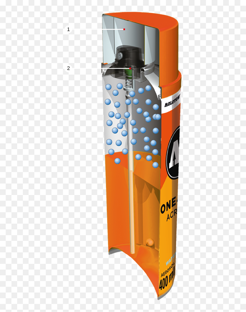 One4all Artist Spray Can - Water Bottle, HD Png Download - spray can png