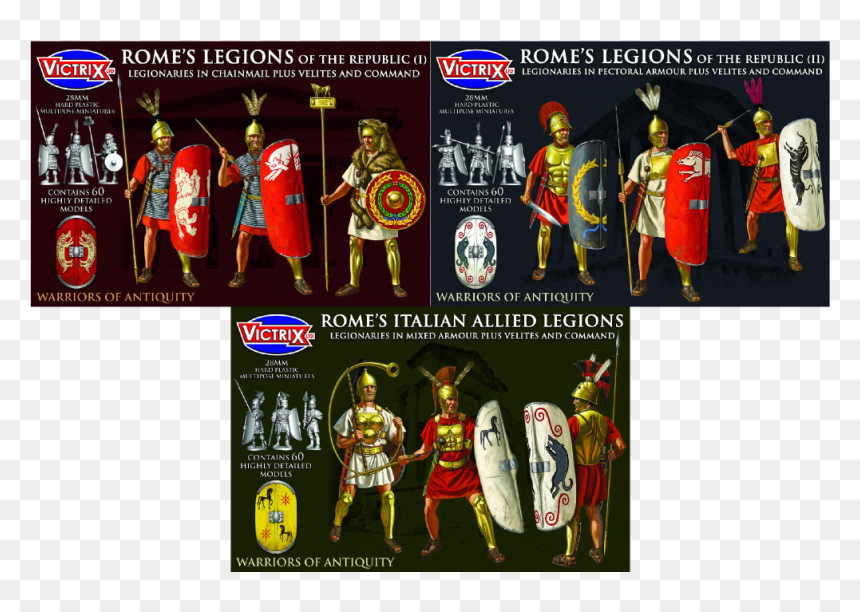Victrix Ancient Roman Republic Starter Army , Png Download - Roman Legionnaire Armor Carthaginian, Transparent Png - roman soldier png