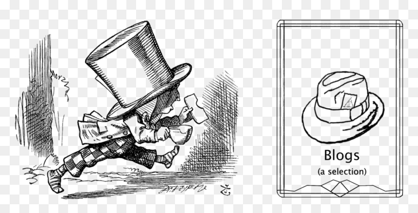 Mad Hatter Illustration, HD Png Download - mad hatter hat png
