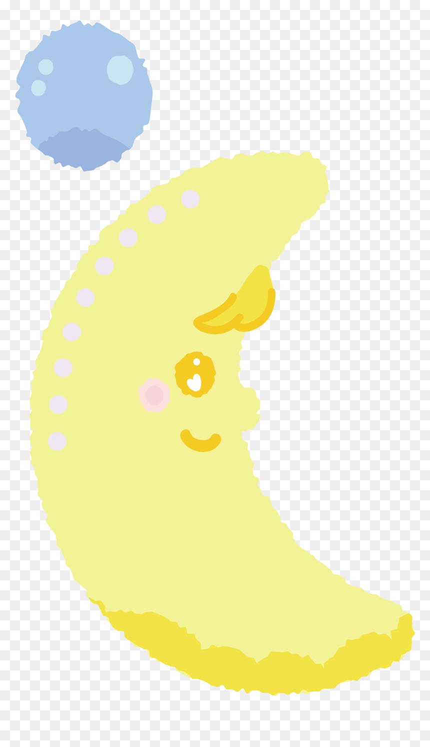 Yellow Moon Illustration - Illustration, HD Png Download - yellow moon png