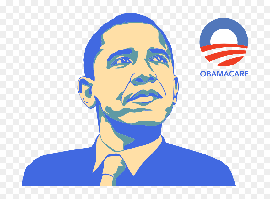 Obama Black And White Drawing, HD Png Download - obama face png