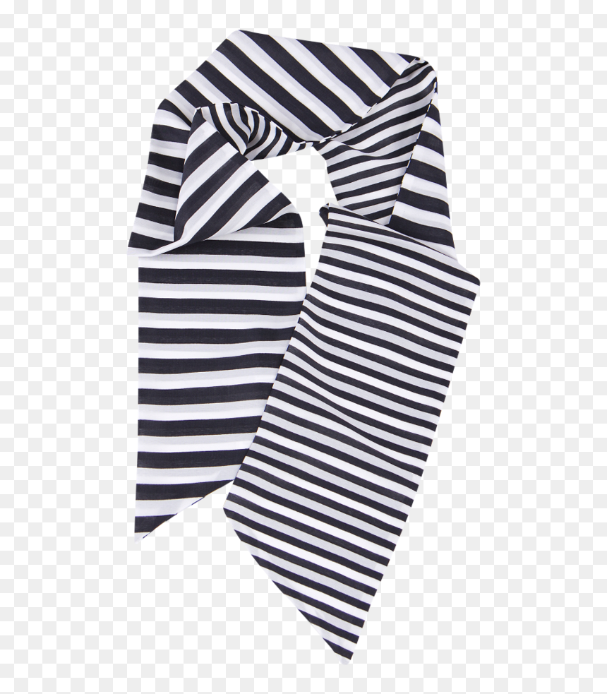 Naracamicie Scarf With Black Stripes - Day Dress, HD Png Download - black stripes png