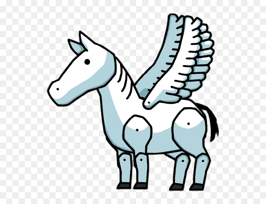 Scribblenauts Pegasus - Scribblenauts Horse Png, Transparent Png - pegasus png