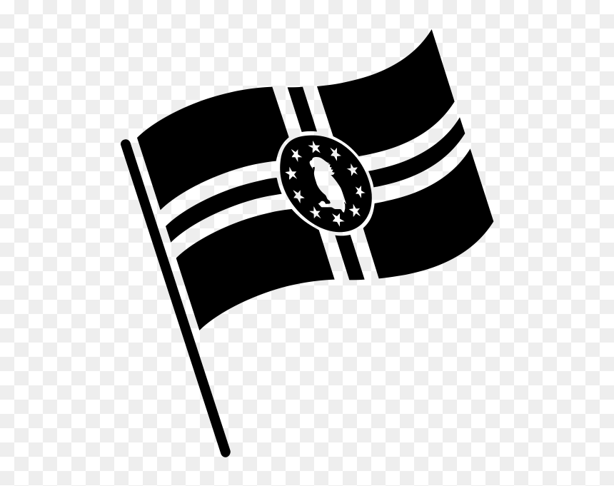 Flag Of Dominica Rubber Stamp - Illustration, HD Png Download - india flag png