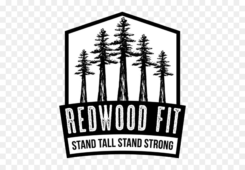 Redwoodfit-black&white Watermark - Ford's Garage, HD Png Download - redwood tree png