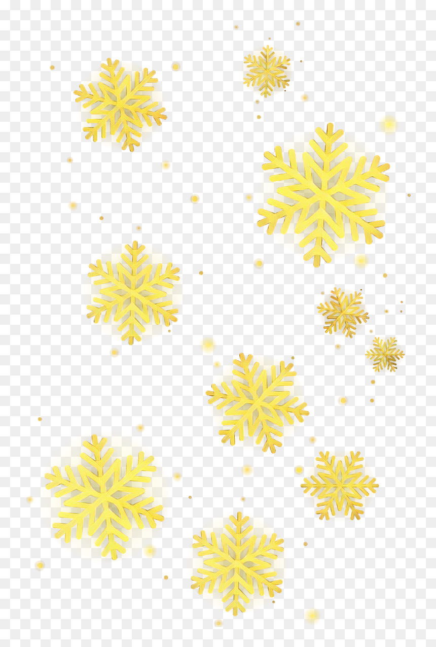 #snowflakes #flocon #flocons #floconsdeneige #snow - Motif, HD Png Download - gold snowflake png