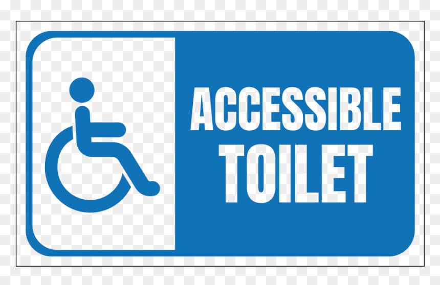 Accessible Toilet, Handicap - Graphic Design, HD Png Download - handicap sign png