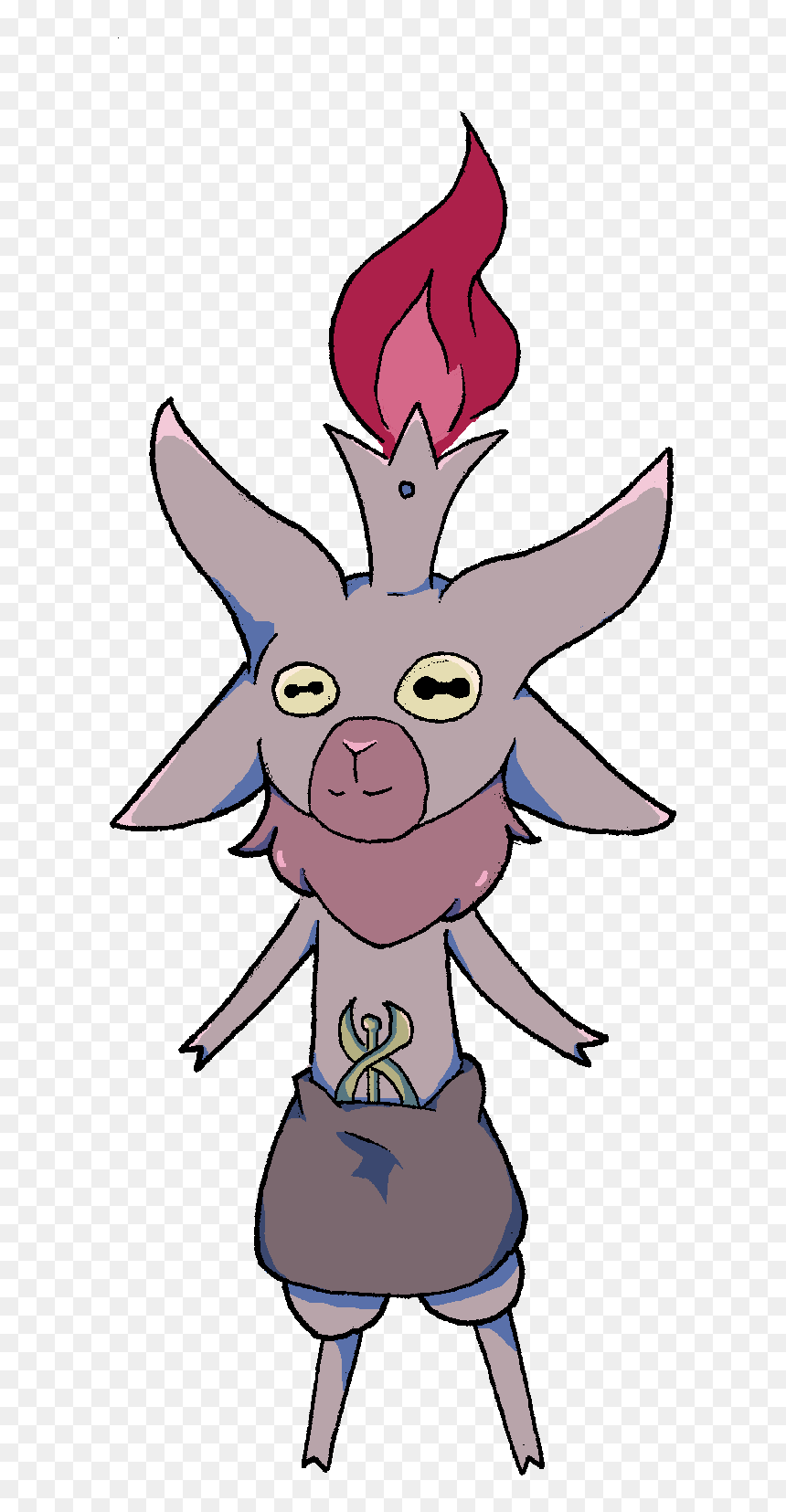 Chibi Baphomet - Cartoon, HD Png Download - baphomet png