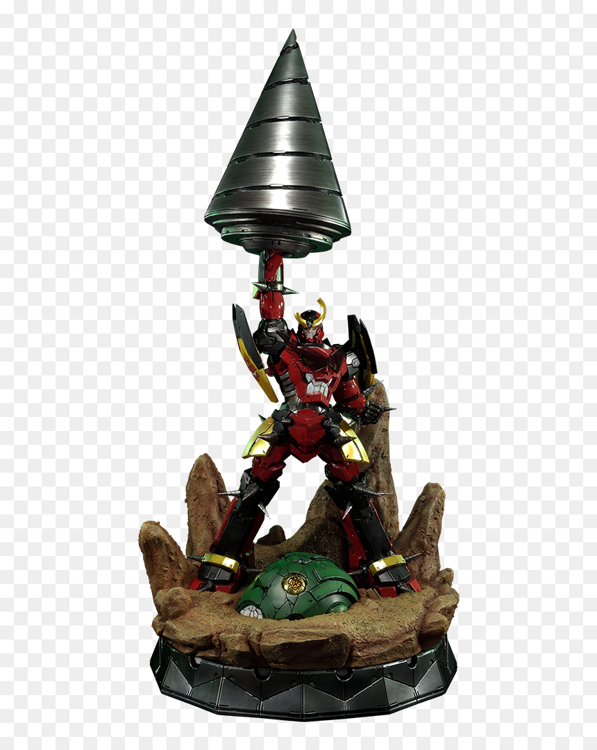 Gurren Lagann Statue Full Drill, HD Png Download - gurren lagann png