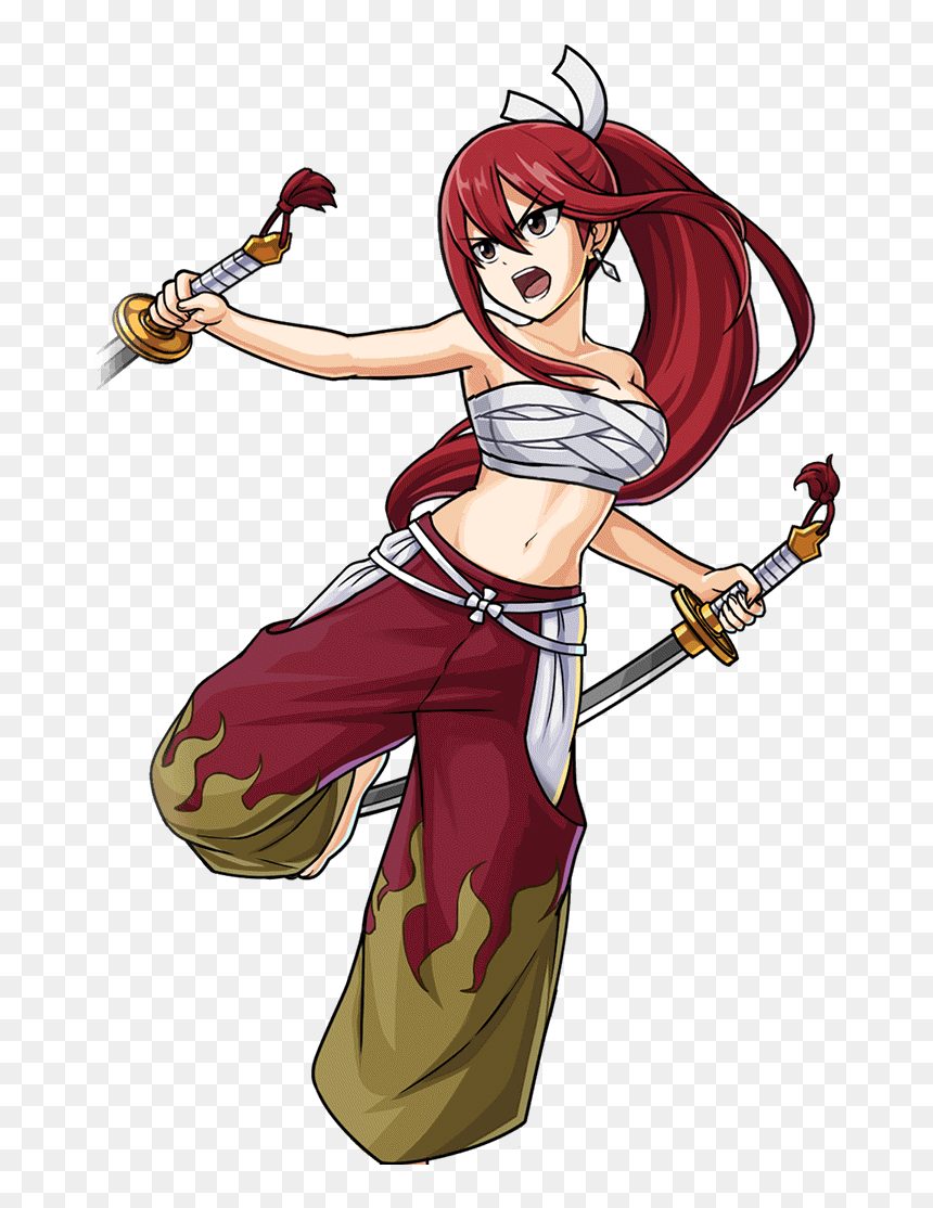 Story Character-erza Scarlet 004 Render - Erza Scarlet Manga, HD Png Download - erza scarlet png