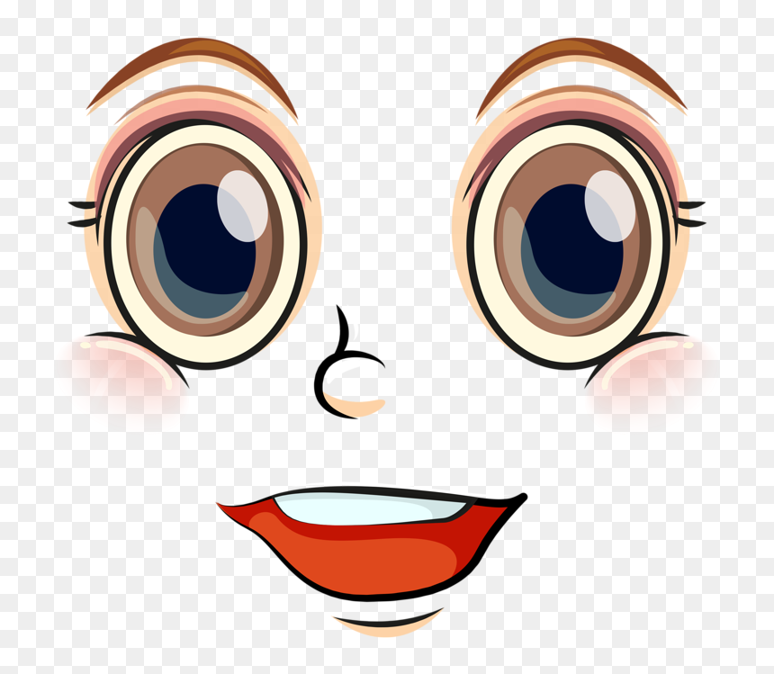 Фотки Flower Pot People, Clay Pot People, Cartoon Eyes, - Imagenes De Ojos Infantiles, HD Png Download - funny eyes png