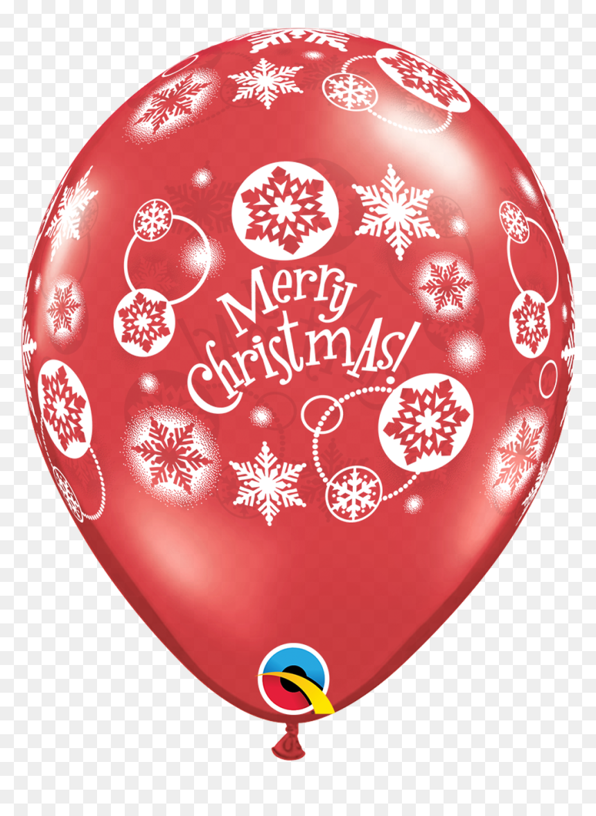 11"q Assorted, Christmas Snowflakes - Merry Christmas Balloons Png, Transparent Png - snowflake emoji png