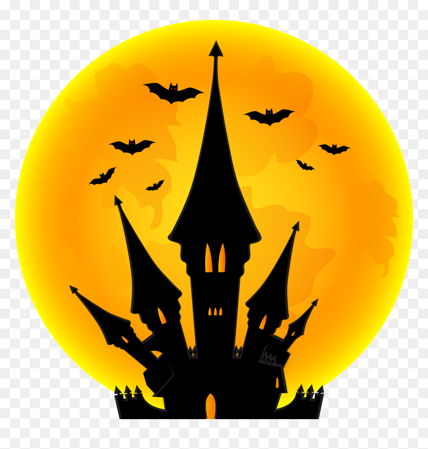 Clipart Moon Halloween, HD Png Download - yellow moon png