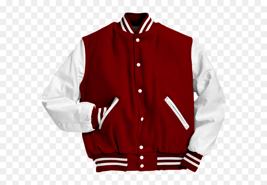 Leather Varsity Jacket - Varsity Jacket, HD Png Download - leather jacket png