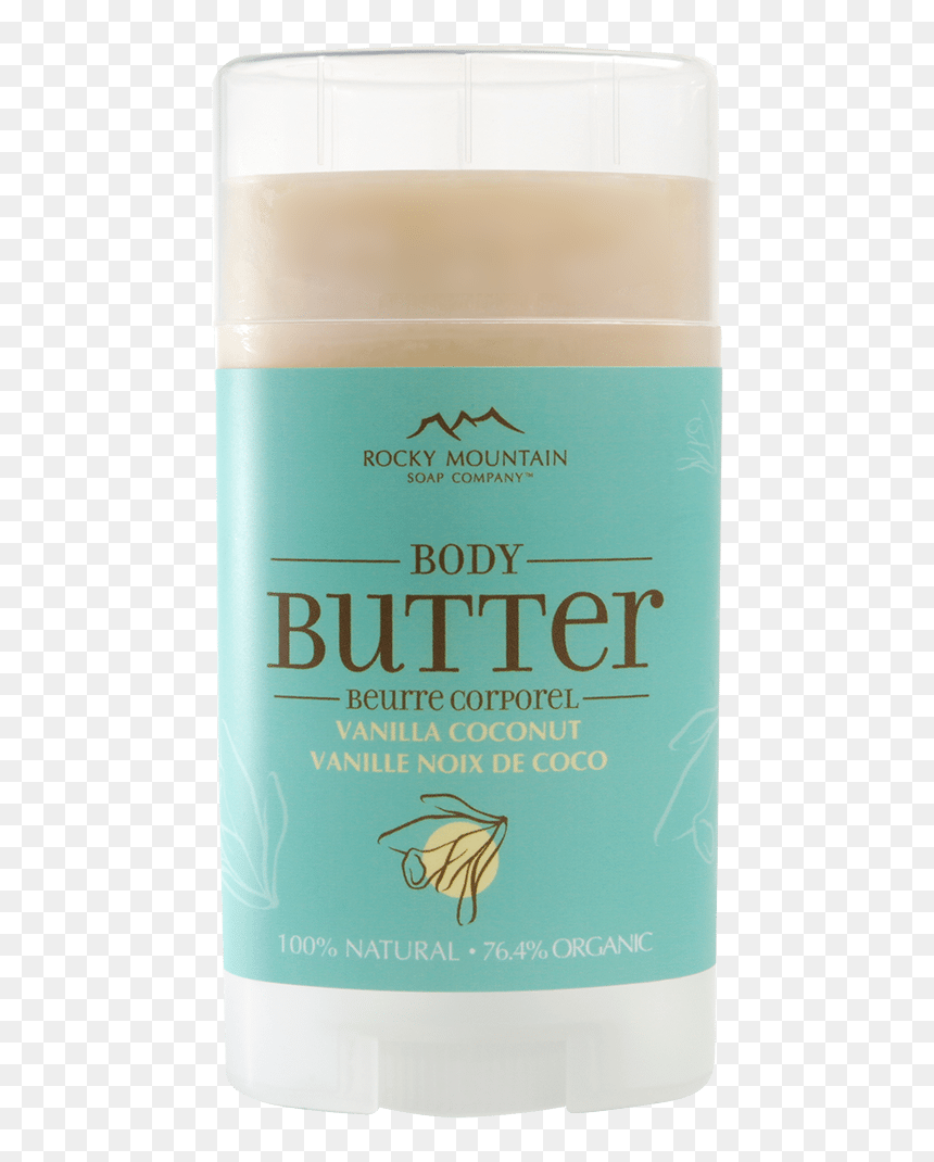 Vanilla Coconut Body Butter Rocky Mountain Soap, HD Png Download - stick of butter png