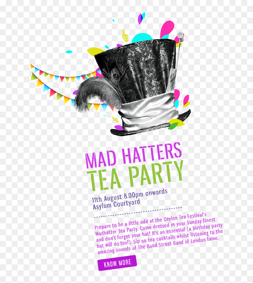 Flyer, HD Png Download - mad hatter hat png