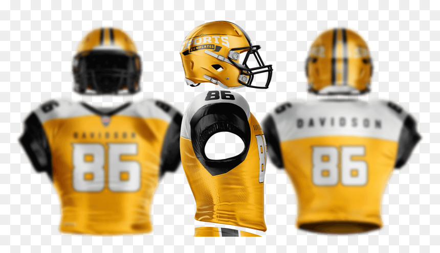 Touchdown Football Uniform Mockup - Face Mask, HD Png Download - american football png