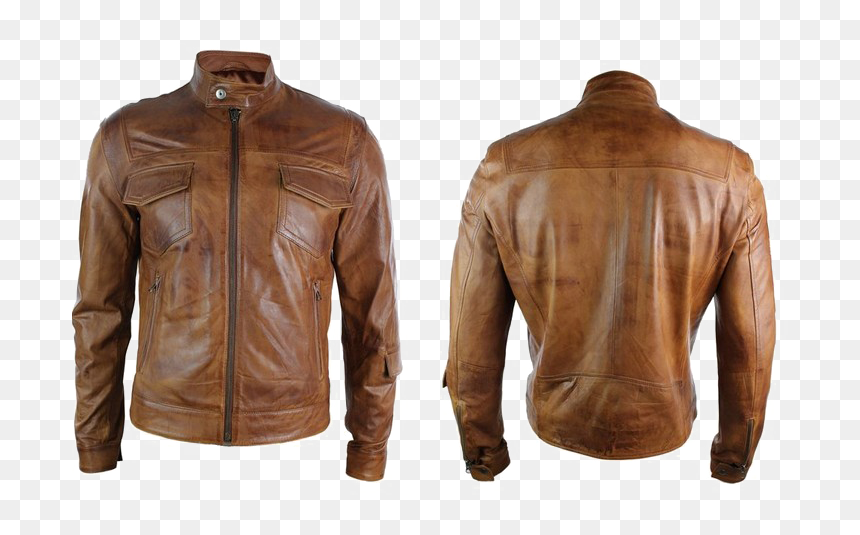 Biker Leather Jacket Png High Quality Image - Leather Jacket Mens Png, Transparent Png - leather jacket png