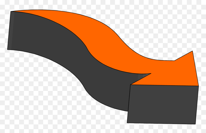 Arrows Orange - Clip Art, HD Png Download - 3d arrow png