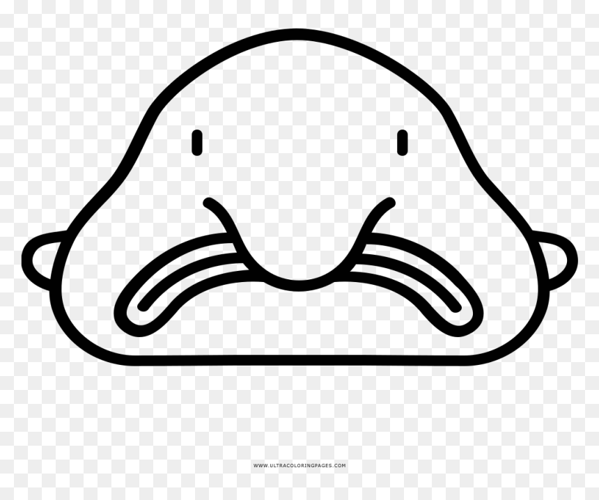 Printable Blobfish Coloring Page, HD Png Download - blobfish png