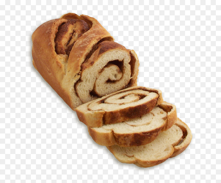 Cinnamon Swirl - Cinnamon Roll, HD Png Download - slice of bread png