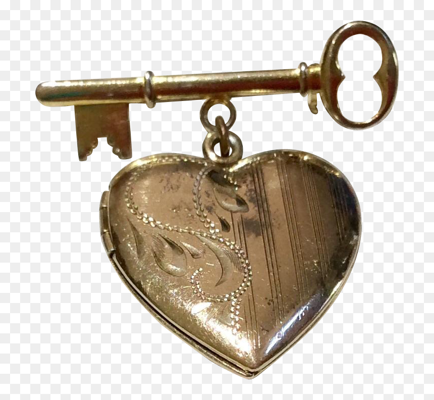 Locket, HD Png Download - vintage key png