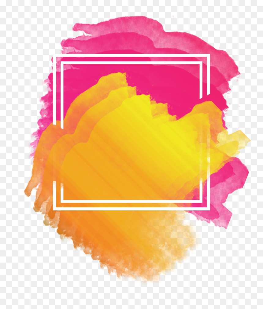 #ftestickers #watercolor #background #frame #abstract - Illustration, HD Png Download - watercolor background png