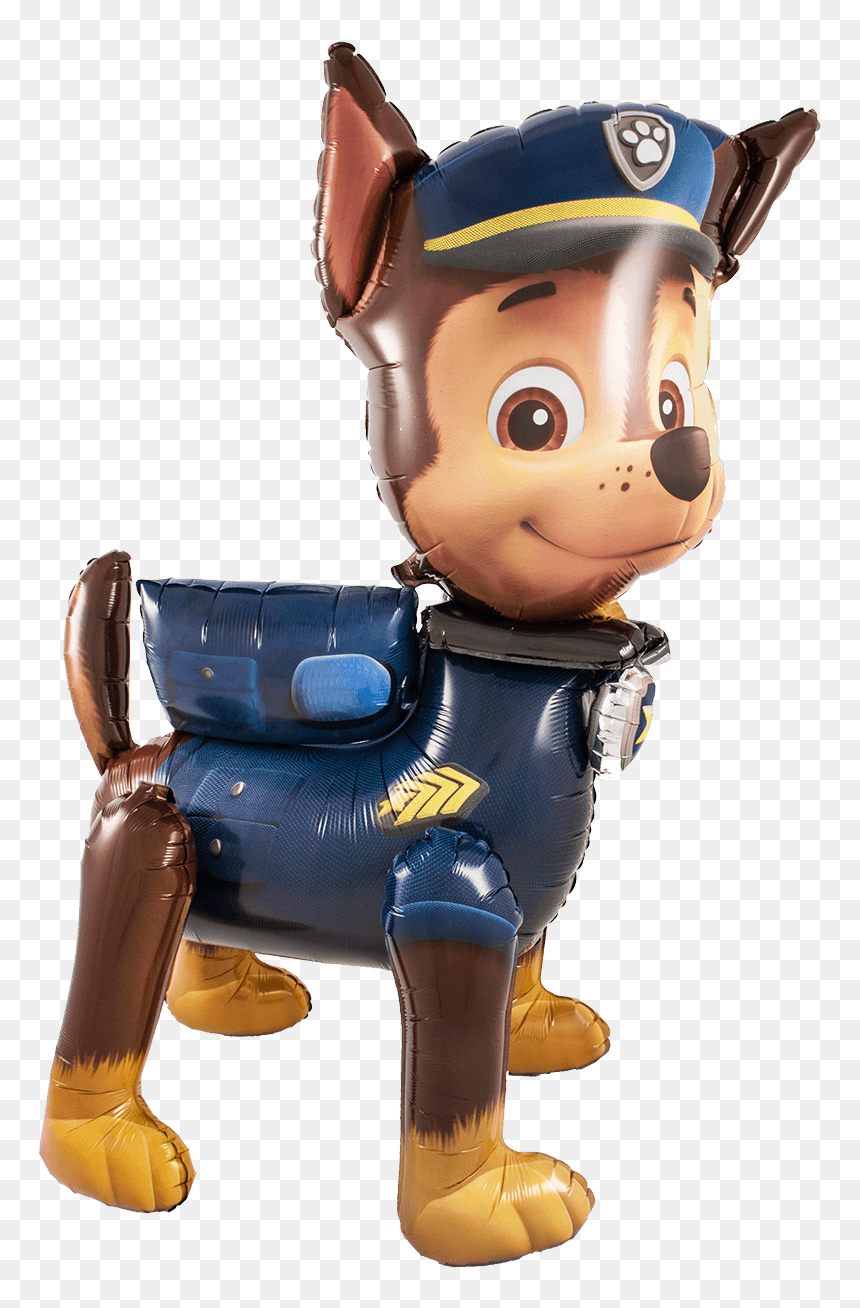 A Photo Of A Paw Patrol Chase Airwalker Balloon - Cartoon, HD Png Download - paw patrol rubble png