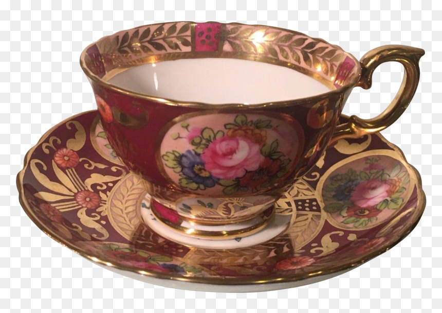 Vintage Teacup Png, Transparent Png - red cup png