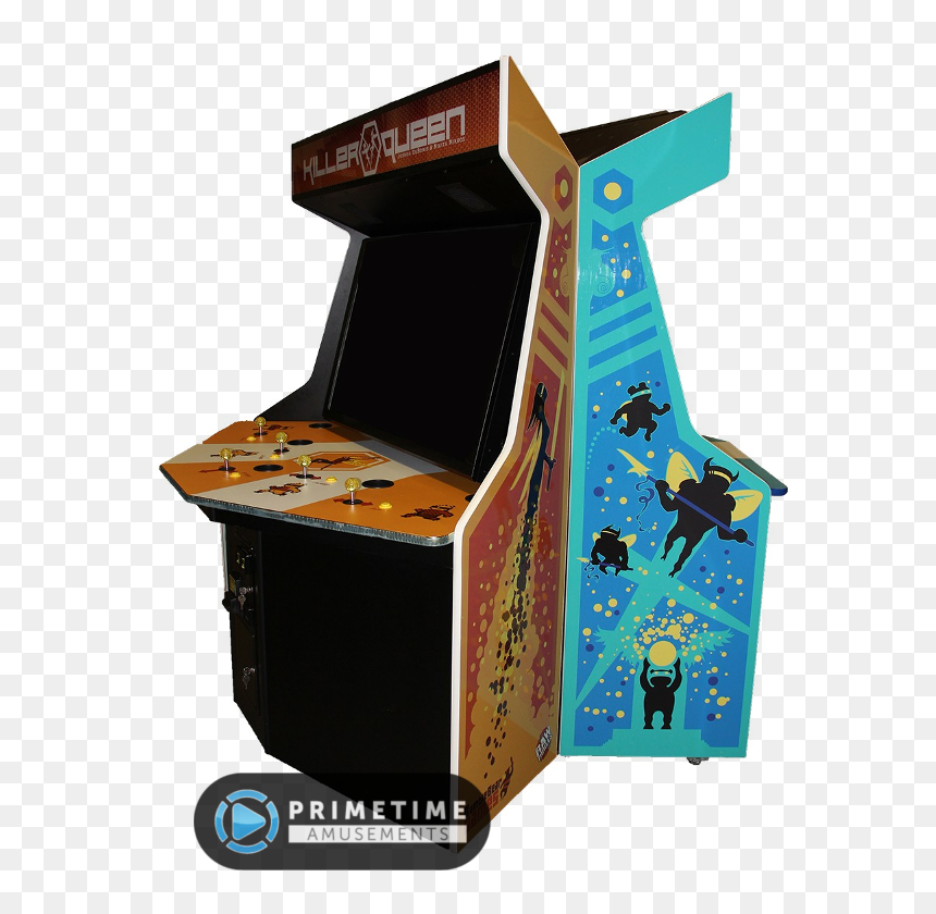 Killer Queen Arcade Dial Cabinet Setup By Raw Thrills - Killer Queen Arcade Game, HD Png Download - killer queen png