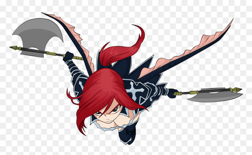 Erza Scarlet Vexel By Dvilgabrimhf-d4vhggj - Erza Png Fairy Tail, Transparent Png - erza scarlet png