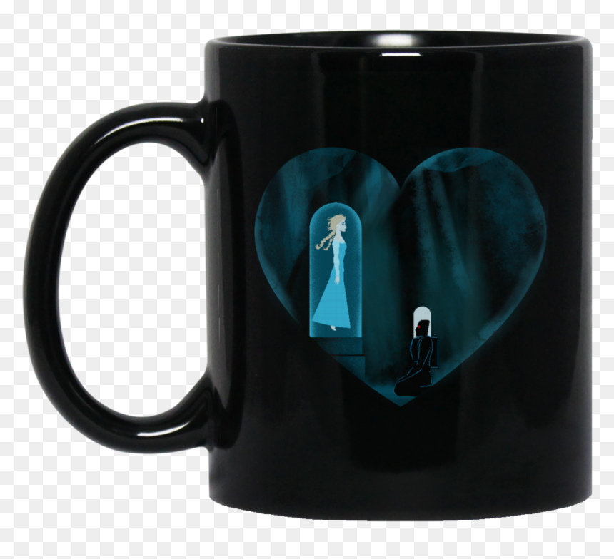 Frozen Elsa Mug Heart Of Ice Coffee Mug Tea Mug, HD Png Download - frozen ice cube png