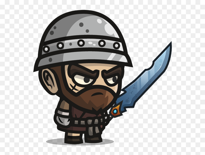 Clip Art Knife - 2d Character Png, Transparent Png - cartoon knife png