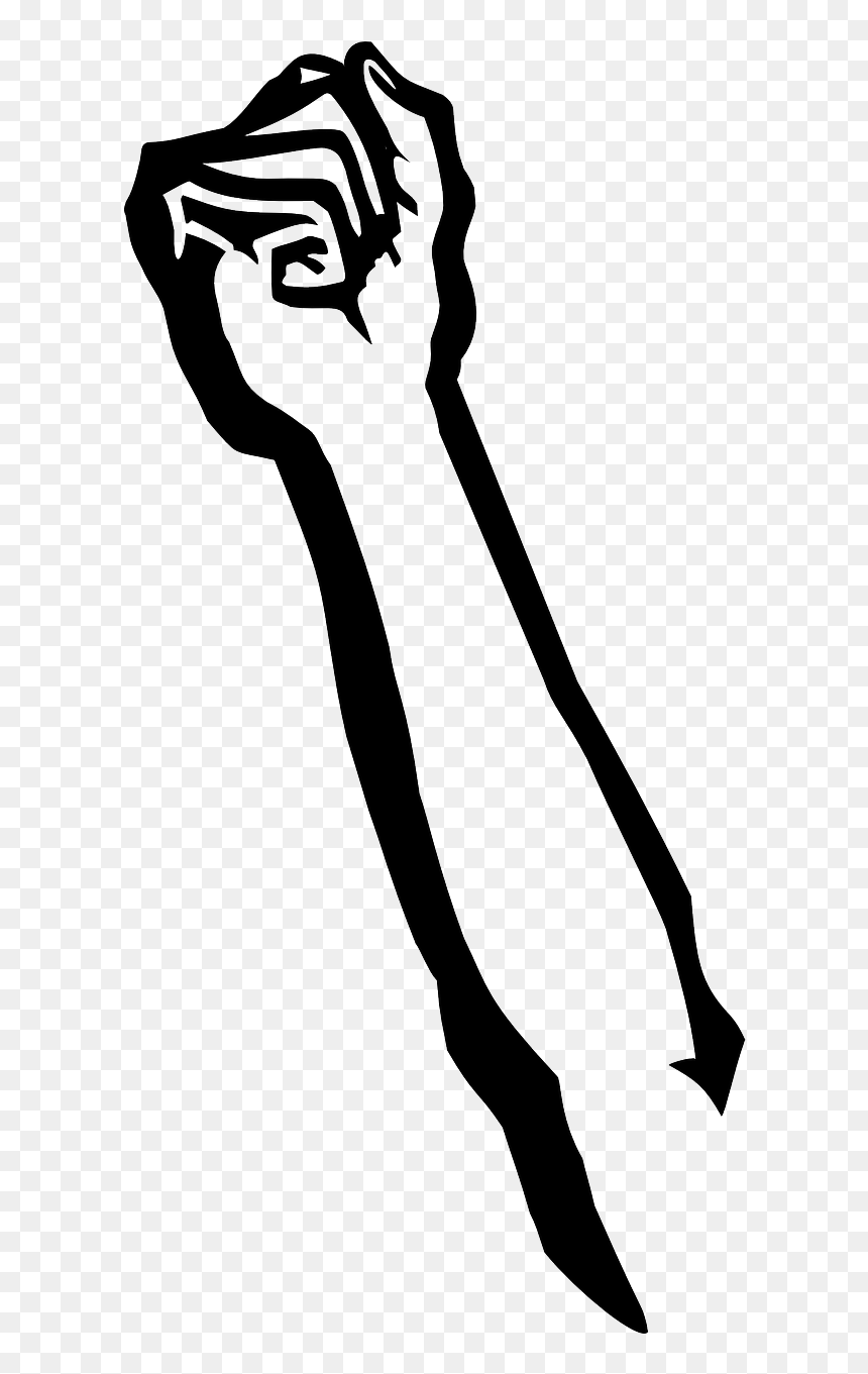 Fist In The Air Clip Art, HD Png Download - black power fist png
