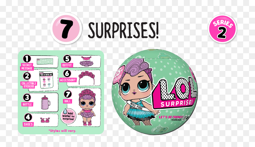 Lol Surprise Seven Layers Of Surprise - Stiker Lol Surprise, HD Png Download - lol surprise png