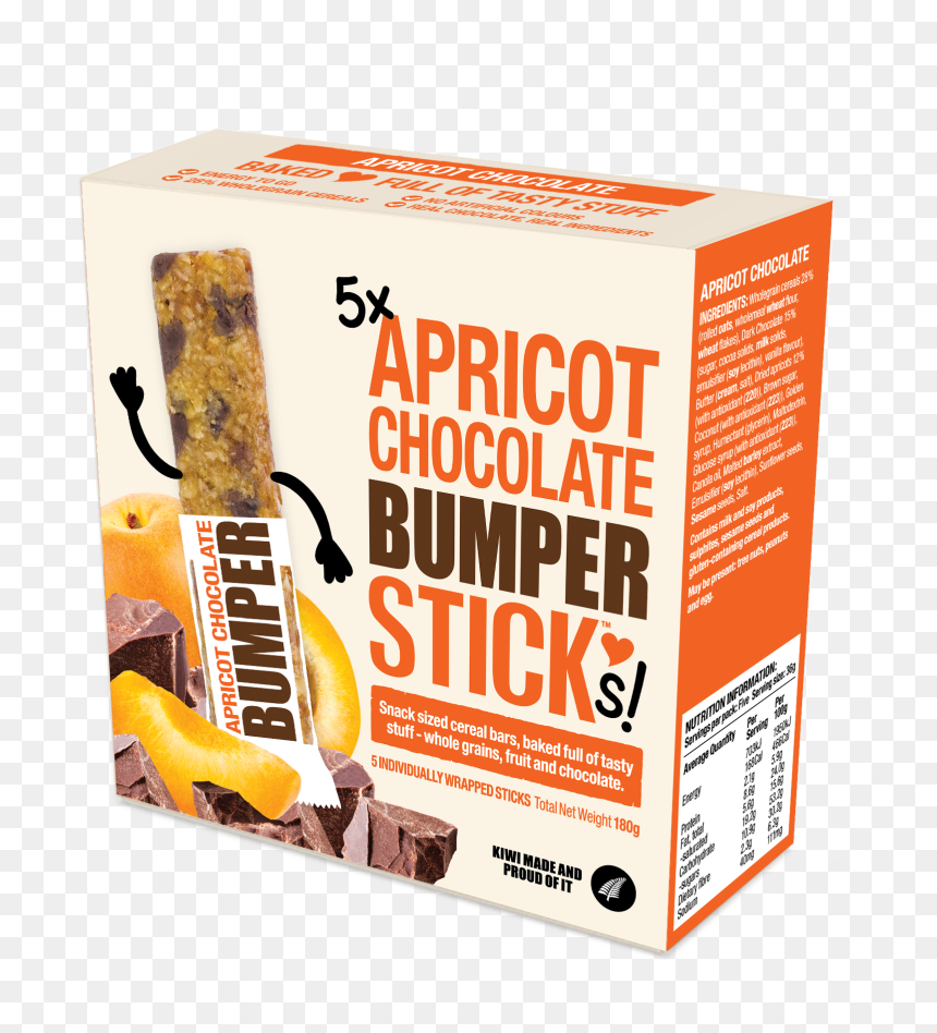 Cookie Time Apricot Bumper Sticks 5 Pack 180g - Carton, HD Png Download - stick of butter png