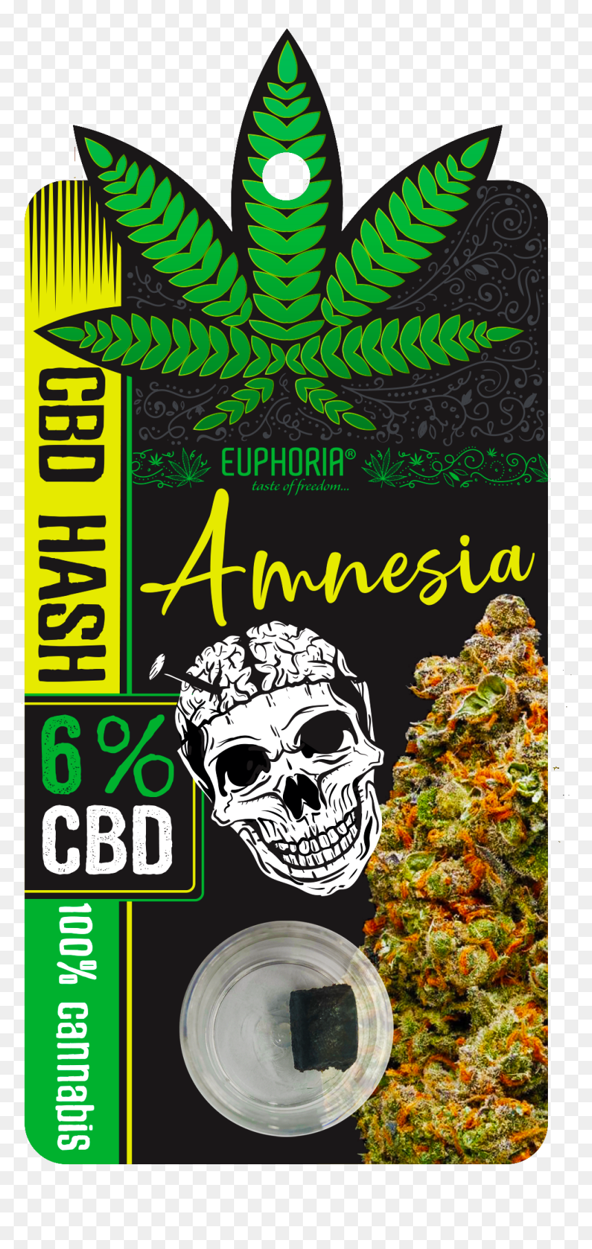 Cbd Hash 6% Amnesia - Gorilla Glue Hash Cbd, HD Png Download - amnesia png