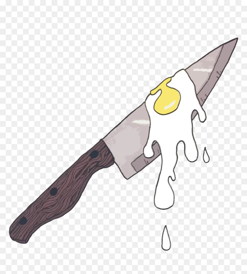 Egg Knife, HD Png Download - cartoon knife png