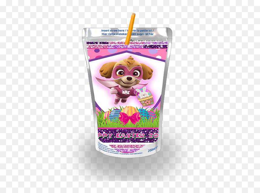 Editable Skye Paw Patrol Easter Chip Bag & Juice Pouch - Cartoon, HD Png Download - paw patrol skye png