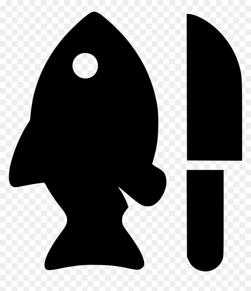 Fish And Knife, HD Png Download - cartoon knife png
