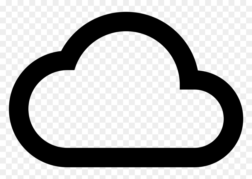 Cloud Icon Png Free Download - Transparent Cloud Computing Icon Png, Png Download - cloud drawing png